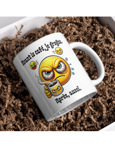 "Avant le café, je grogne. Après, aussi."
