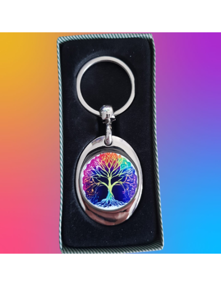 Motif Arbre de Vie multicolore