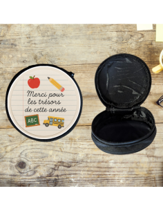 Porte-Monnaie Rond Pour Maîtres, Maîtresses, ATSEM & Nounous 2