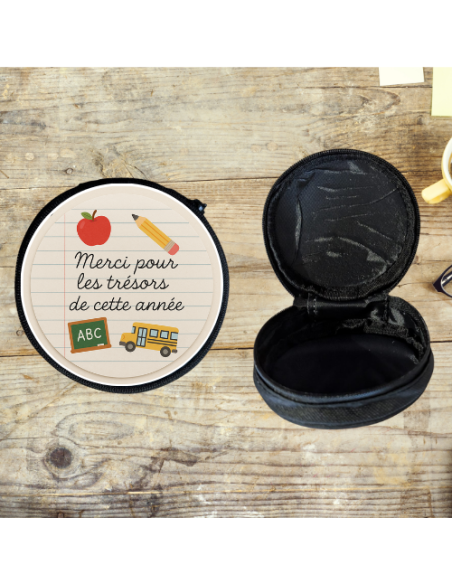 Porte-Monnaie Rond Pour Maîtres, Maîtresses, ATSEM & Nounous