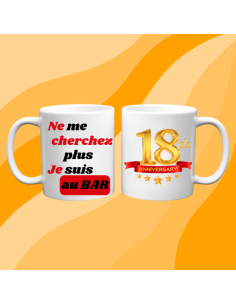 Mugs Anniversaire 18 ans