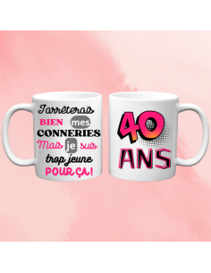 Mugs Anniversaire 40 ans