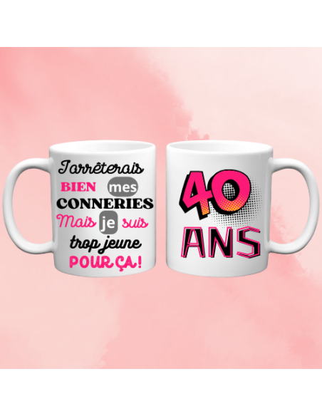 Mugs Anniversaire 40 ans