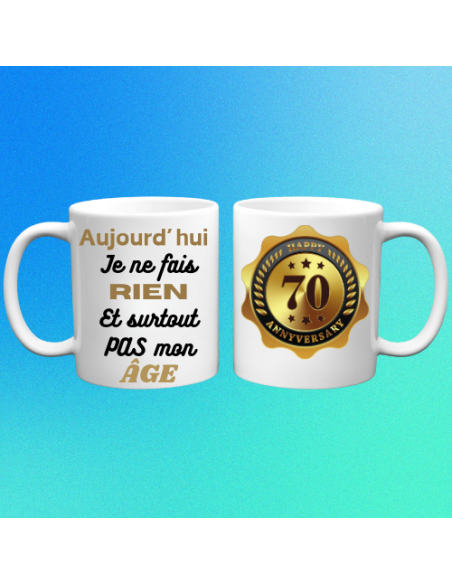Mugs Anniversaire 70 ans