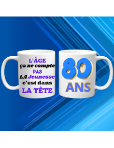 Mugs Anniversaire 80 ans