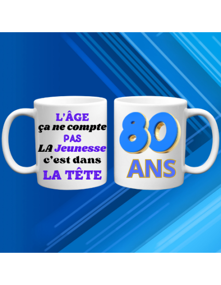 Mugs Anniversaire 80 ans