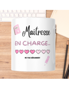 Pot à crayons pour Maître, Maîtresse, Atsem ou Nounou