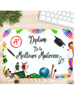 Tapis de Souris Pour Maîtres, Maîtresses, ATSEM & Nounous