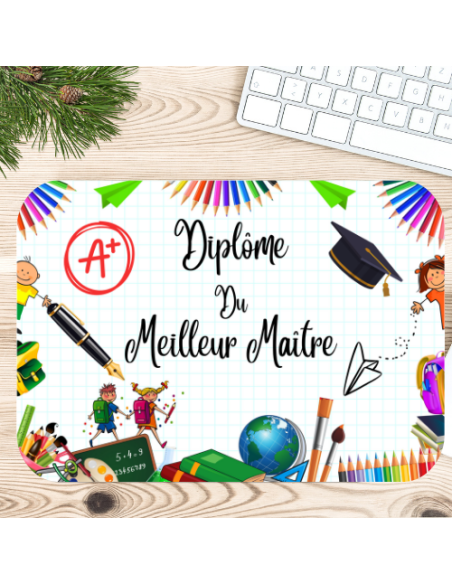Tapis de Souris Pour Maîtres, Maîtresses, ATSEM & Nounous