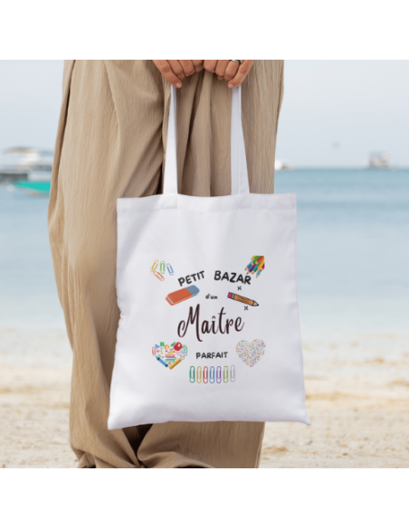 Sac shopping pour Maître, Maîtresse, Atsem ou Nounou